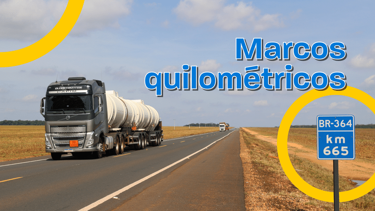 Marcos quilométricos rodovias